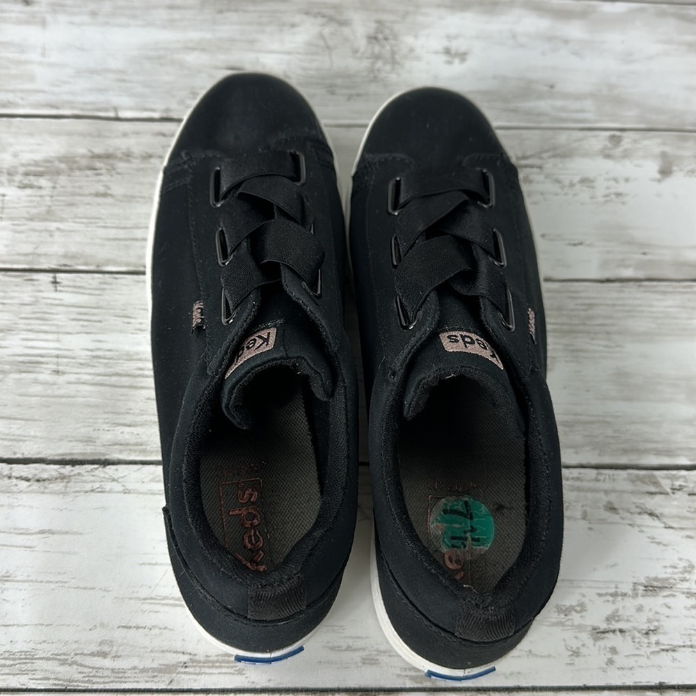 KEDS BLACK FABRIC SLIP ON 7 1/2 - Picture 5 of 11